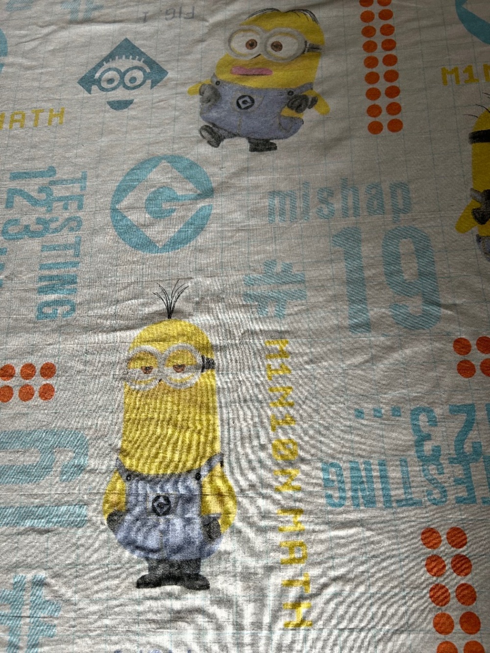 Minions "Testing 1234" Twin Fitted Sheet - Despicable Me